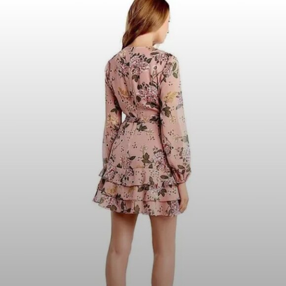 Bardot Flower Girl Floral Dress in Pink - Picture 6 of 7